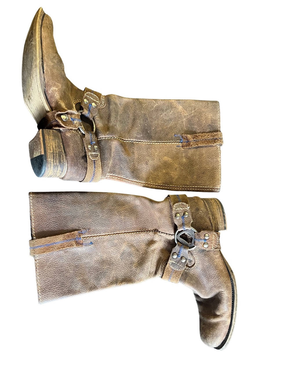 Women’s Bed Stu Leather Harness Boots - Genuine Leather